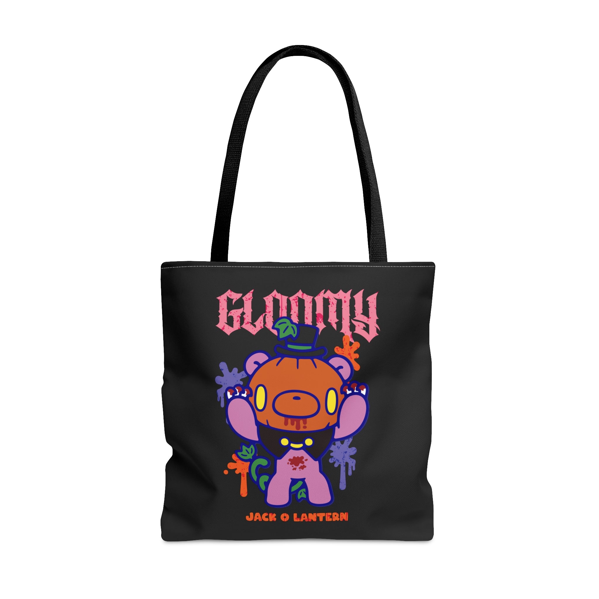 Gloomy Halloween Jack O lantern Tote Bag